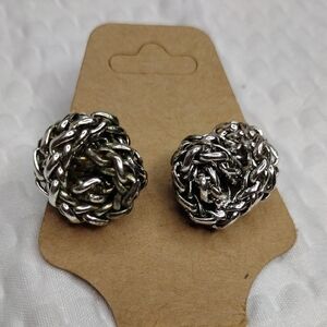 Lauren Ralph Lauren Silver Knot Earrings